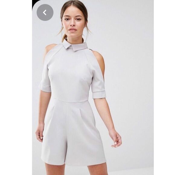 NWT-“Alter” Cold Shoulder/High Neckline Playsuit - Picture 1 of 5